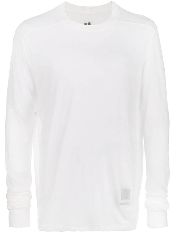 Rick Owens Drkshdw Sheer Sweatshirt - White