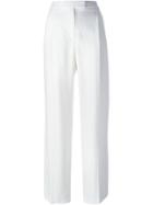 Alexander Mcqueen Fil Coupé Palazzo Pant - White