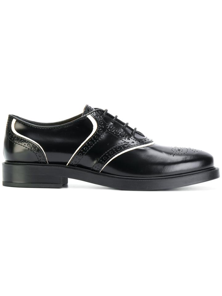 Tod's Contrast-trim Brogues - Black