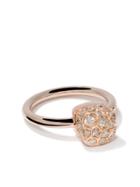 Pomellato 18kt Rose And White Gold Nudo Solitaire Diamond Ring -