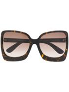 Tom Ford Eyewear Oversized Tinted Sunglasses - Brown