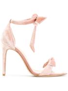 Alexandre Birman Ankle Tie Strap Sandals - Pink & Purple
