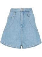 Marques'almeida High-rise Denim Shorts - Blue