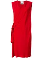 8pm Folded Trim Dress, Women's, Size: Small, Red, Silk/acetate