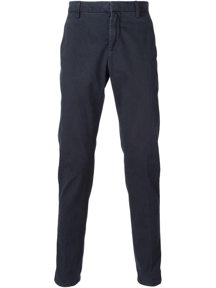 Dondup 'gaubert' Chinos, Men's, Size: 32, Blue, Cotton/spandex/elastane
