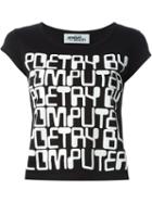 Jeremy Scott Quote Print T-shirt