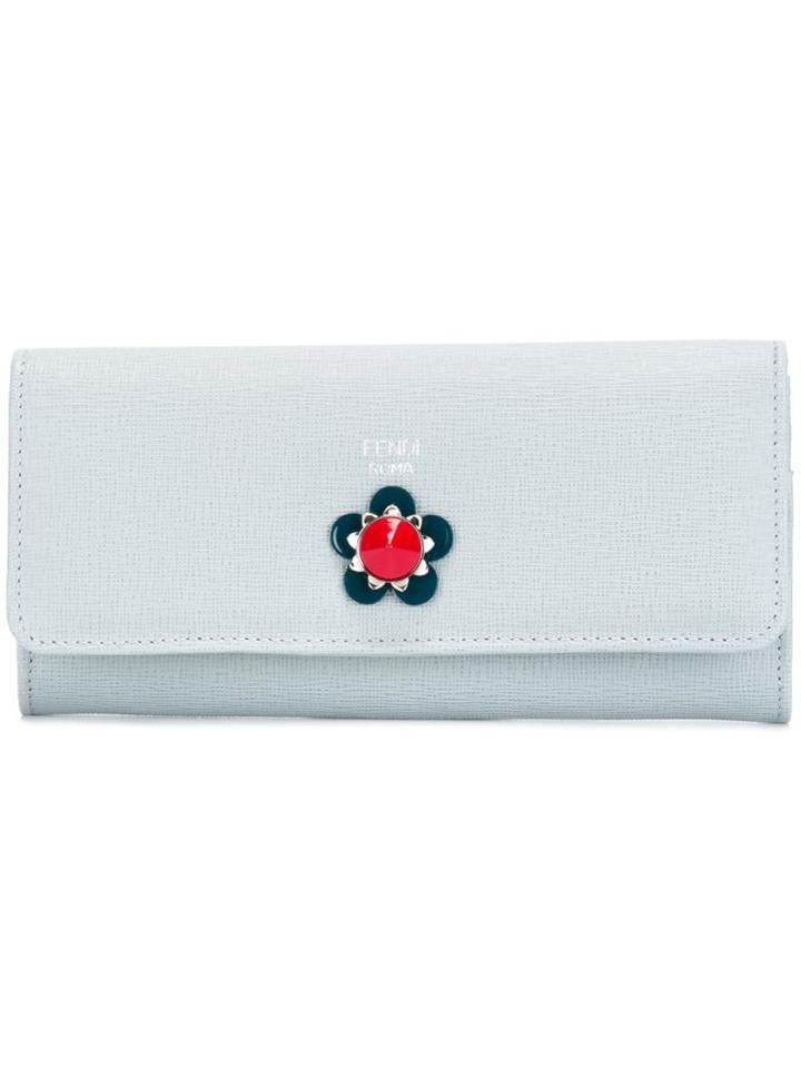 Fendi Flower Appliqué Wallet