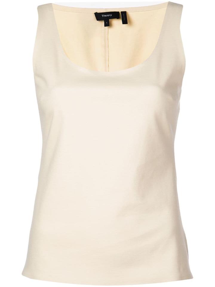 Theory Scoop Neck Vest - Neutrals