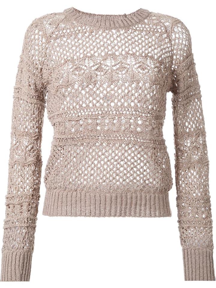 Guild Prime Knit Sweater, Women's, Size: 36, Brown, Cotton/acrylic/nylon