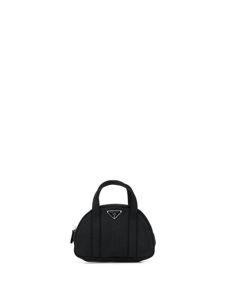 Prada Vintage 1990's Mini Logo Tote - Black