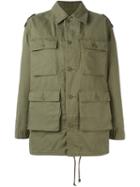 Saint Laurent 'hunter' Jacket, Women's, Size: Large, Green, Cotton