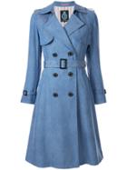 Guild Prime Double-breasted Trench Coat - Blue