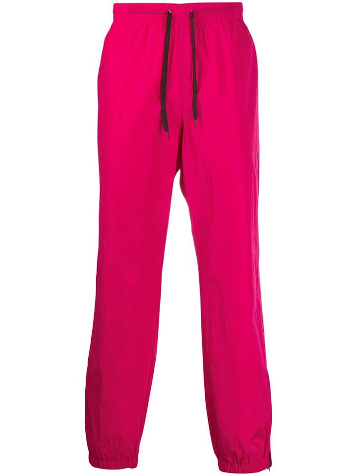 Msgm Logo Print Track Trousers - Pink
