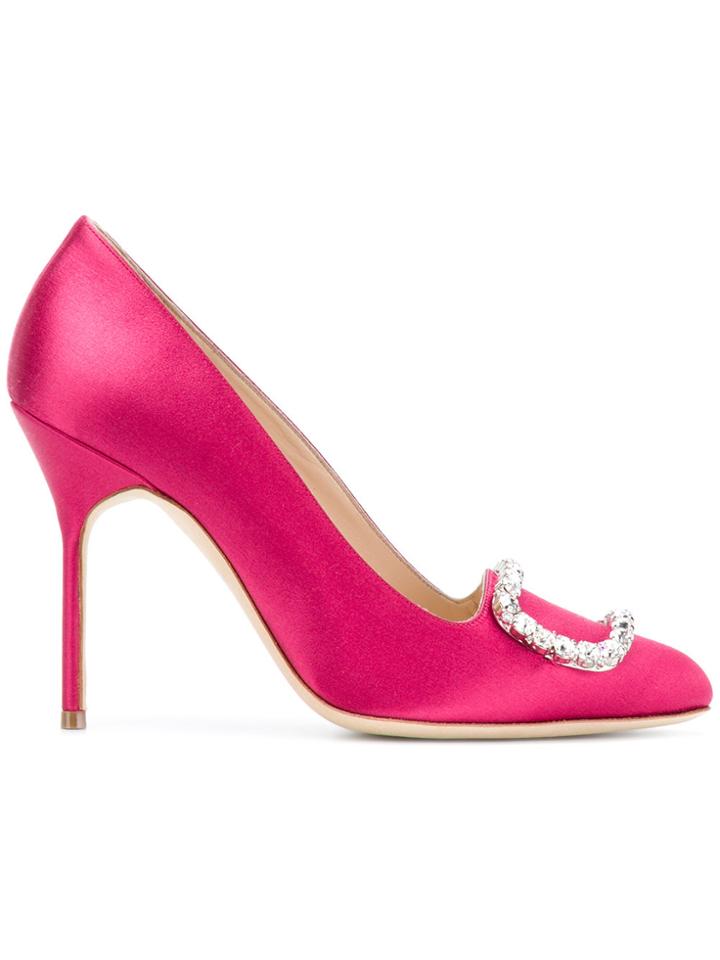 Manolo Blahnik Olek - Pink & Purple