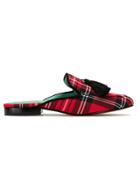 Blue Bird Shoes Leather And Cotton Barbicacho Mules - Red