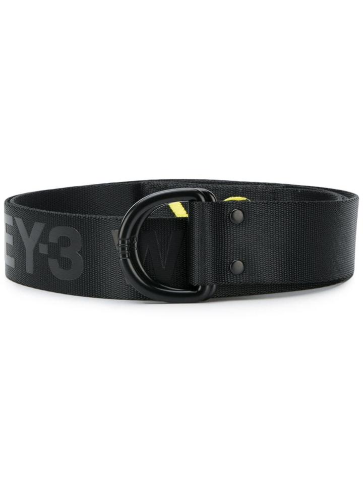 Y-3 Adjustable Logo Belt - Black