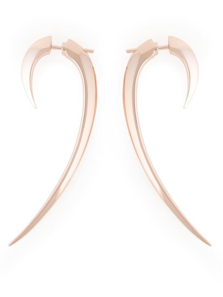 Shaun Leane 'signature Tusk' Long Earrings, Women's, Metallic