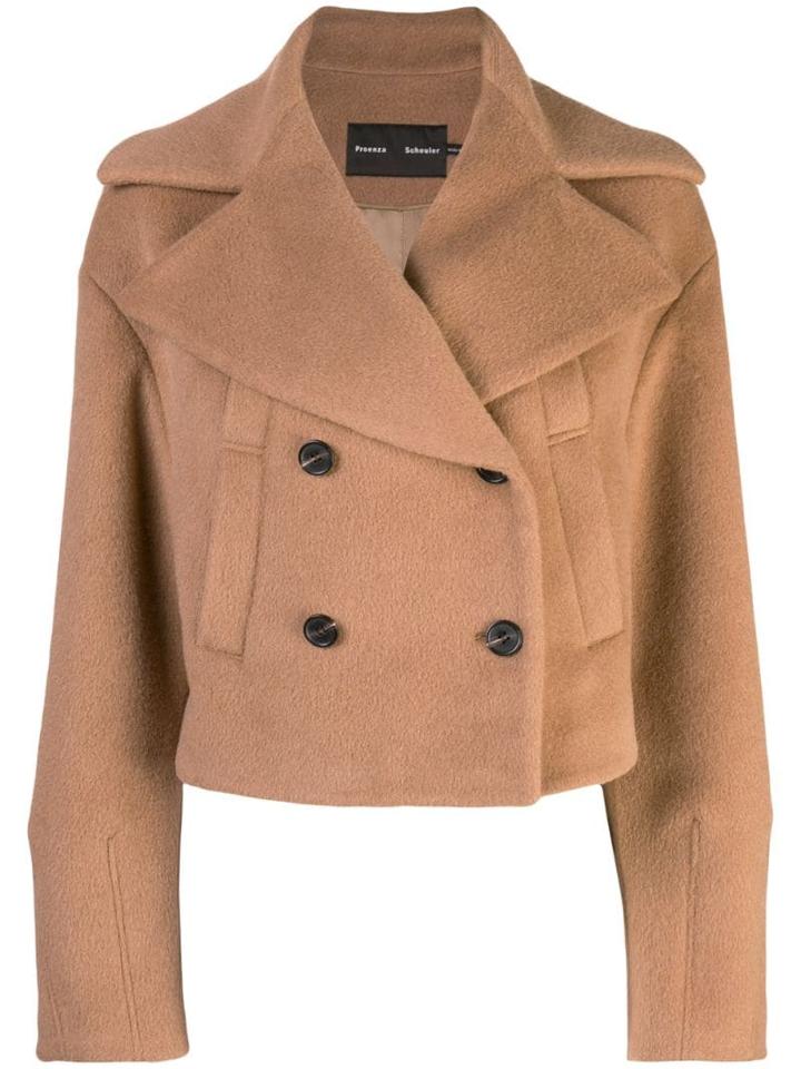 Proenza Schouler Short Alpaca Peacoat - Brown