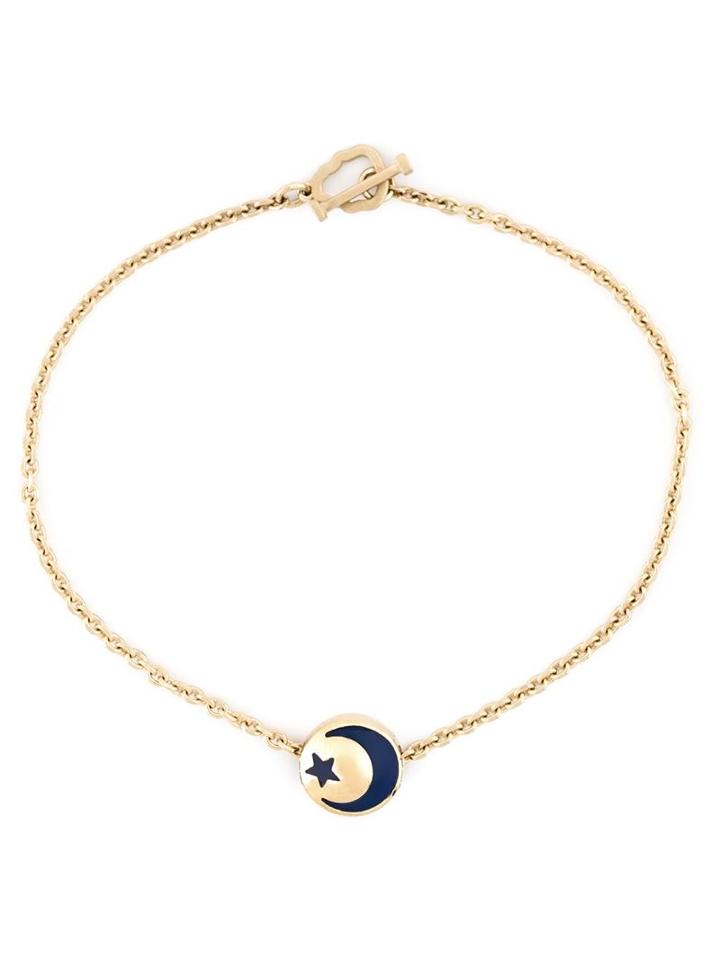 Luis Morais Mantra 10 Skull Outline Toggle Bracelet