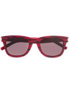 Saint Laurent Eyewear Sl 51 Tiger Sunglasses - Red