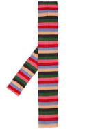 Paul Smith Knitted Striped Tie - Pink