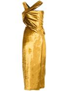 Jason Wu Fitted Midi Dress - Yellow & Orange