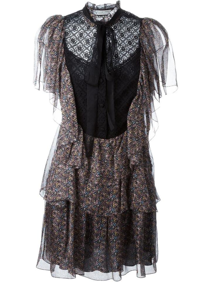 Philosophy Di Lorenzo Serafini Ruffled Eyelet Detail Tulle Dress