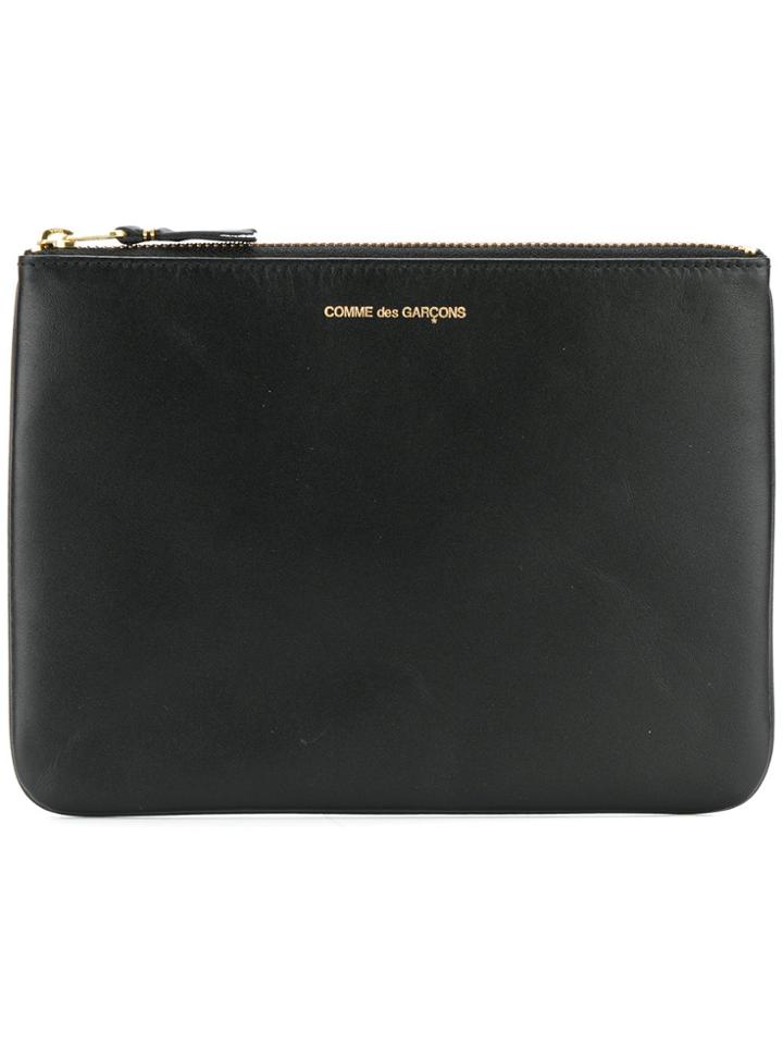 Comme Des Garçons Wallet Logo Stamp Purse - Black