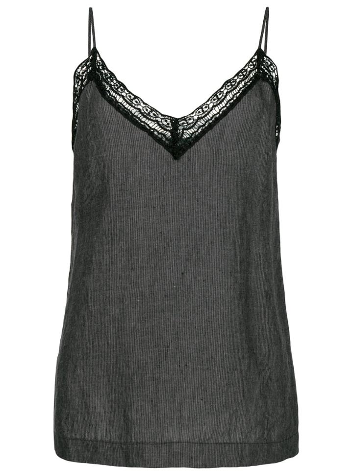 Gold Hawk Capri Camisole Blouse - Black
