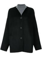 Oyuna Boxy Reversible Coat - Black
