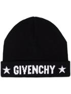 Givenchy Cashmere Logo Beanie - Black