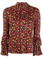 La Doublej Ruffled Cuff Blouse - Red