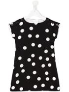 Dolce & Gabbana Kids Polka Dot Dress, Girl's, Size: 8 Yrs, Black