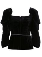 Vera Wang Bustier Fitted Blouse A - Black