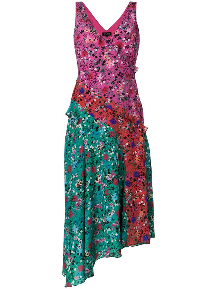 Saloni Aggie Dress - Pink & Purple