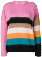 Nº21 Striped Mohair-blend Jumper - Multicolour