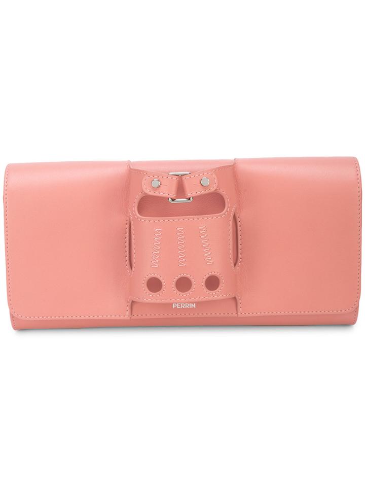 Perrin Paris Hand-glove Clutch - Pink & Purple