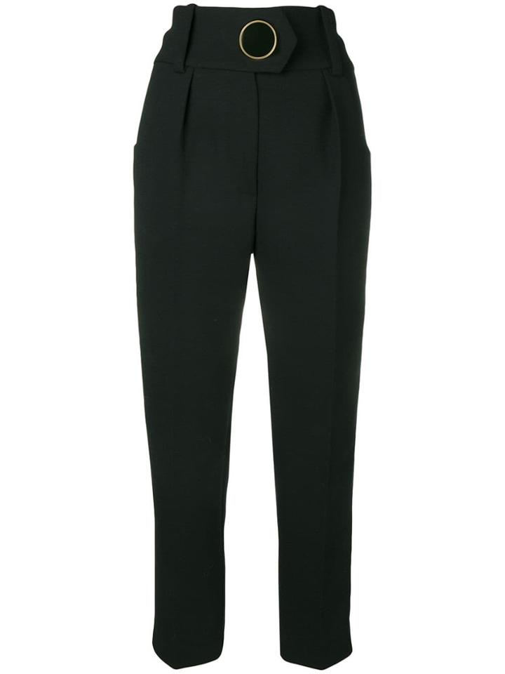 Petar Petrov High Waisted Tailored Trousers - Black