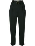 Petar Petrov High Waisted Tailored Trousers - Black