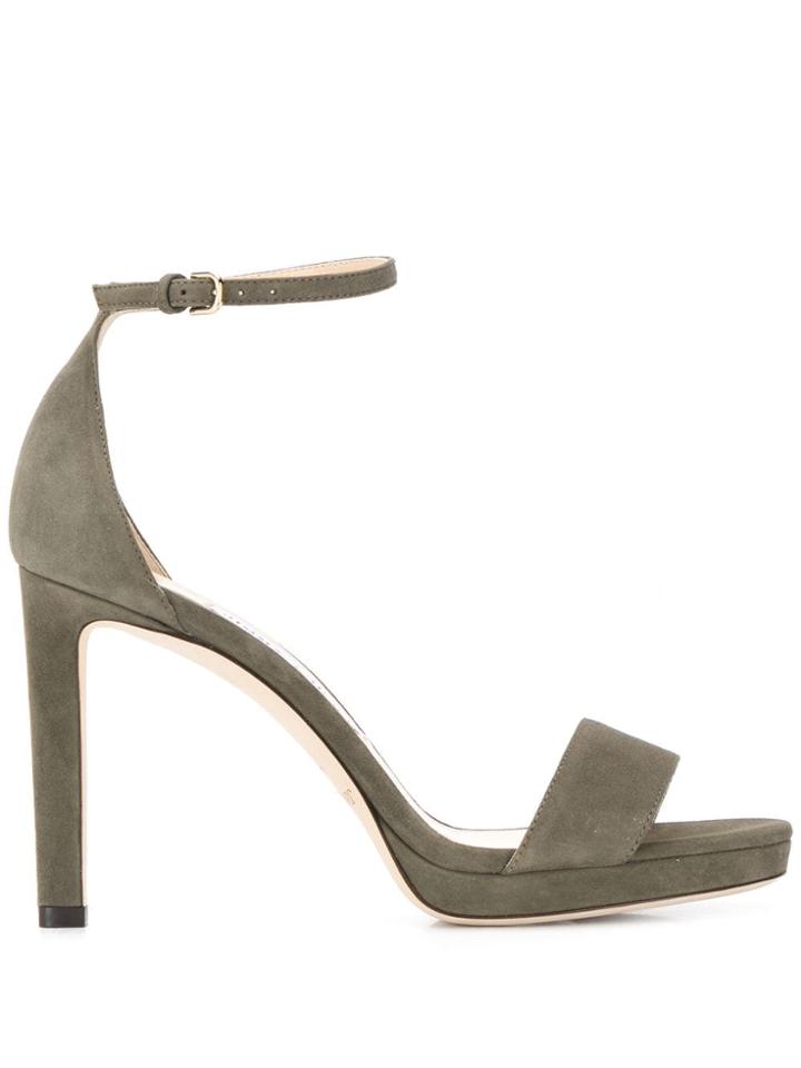 Jimmy Choo Misty 100 Sandals - Green
