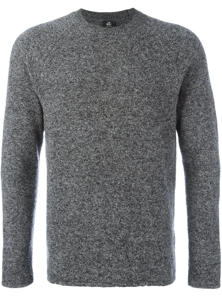 Ps By Paul Smith Crew Neck Jumper, Men's, Size: Medium, Grey, Merino/polyamide/cotton