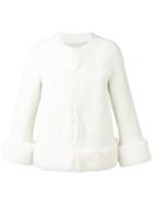 Loro Piana - Collarless Fur Jacket - Women - Lamb Skin/lamb Fur - 44, White, Lamb Skin/lamb Fur