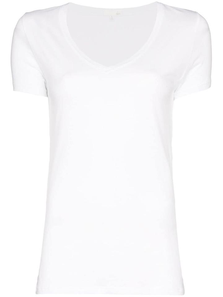 Skin V-neck T-shirt - White