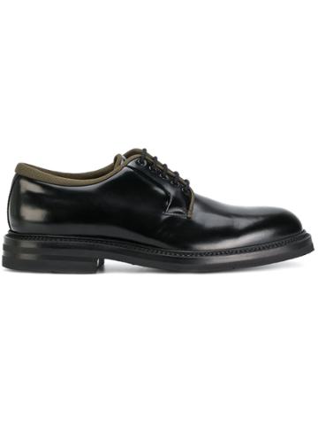 Weber Hodel Feder Contrast Trim Derby Shoes - Black