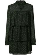 Vanessa Seward Tiered Patterned Dress - Green