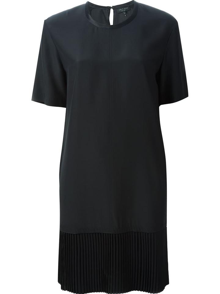 Rag & Bone Pleated Hem Shortsleeved Dress