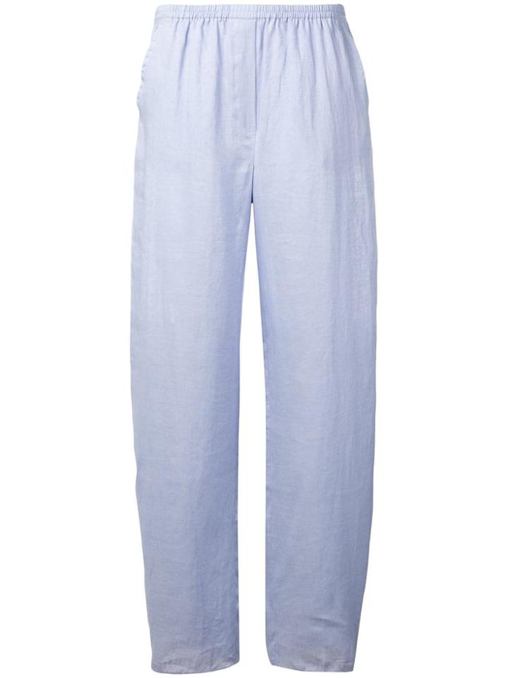 Emporio Armani Wide-leg Trousers - Blue