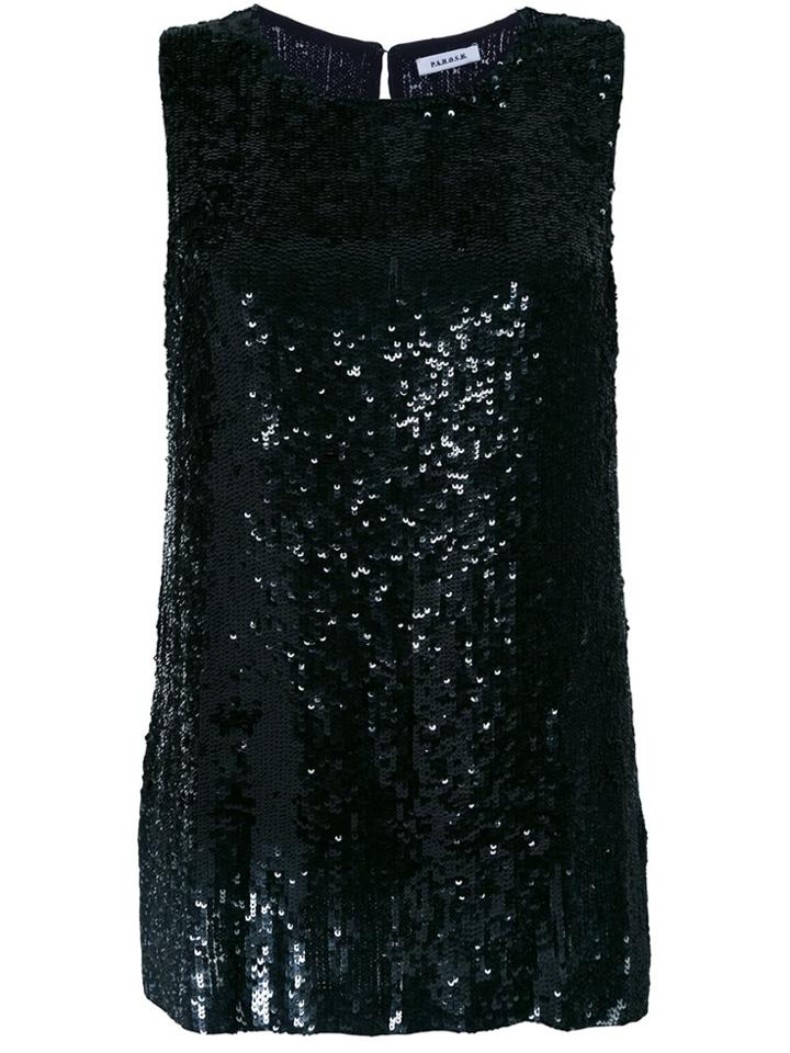 P.a.r.o.s.h. 'googi' Sleeveless Blouse - Black