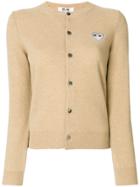 Comme Des Garçons Play Heart Patch Cardigan - Nude & Neutrals