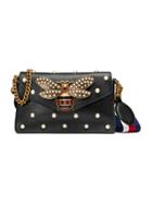 Gucci Broadway Leather Mini Bag - Black